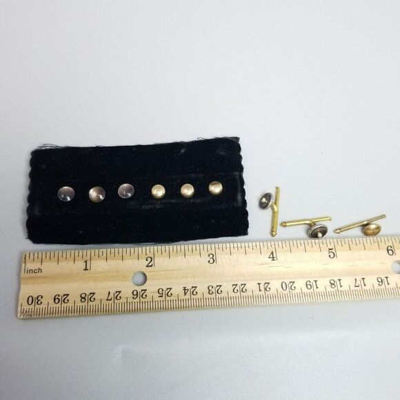 Vintage Mixed Lot of  Gold Tone Tuxedo Shirt Automatic Studs Buttons, MOP - Picture 4 of 6